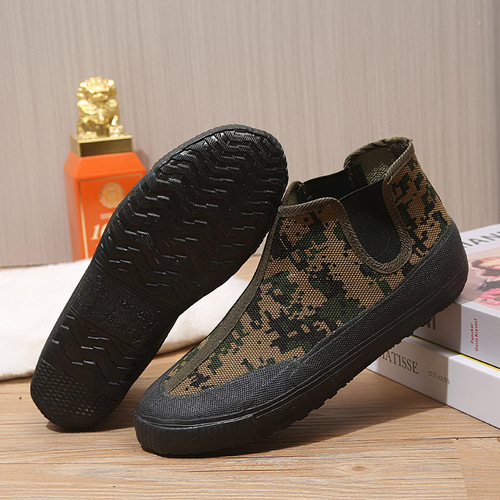  spring and summer work shoes, non-slip, wear-resistant, breathable, outdoor liberation shoes, men's and women's high-top work shoes, Yuanbao shoes