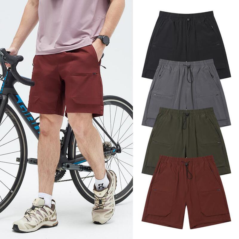 New Outdoor Hiking Quick-Drying Sports Shorts for Men, Lightweight, Breathable, Workwear, Five-Point Single-Layer Pants, Casual Pants