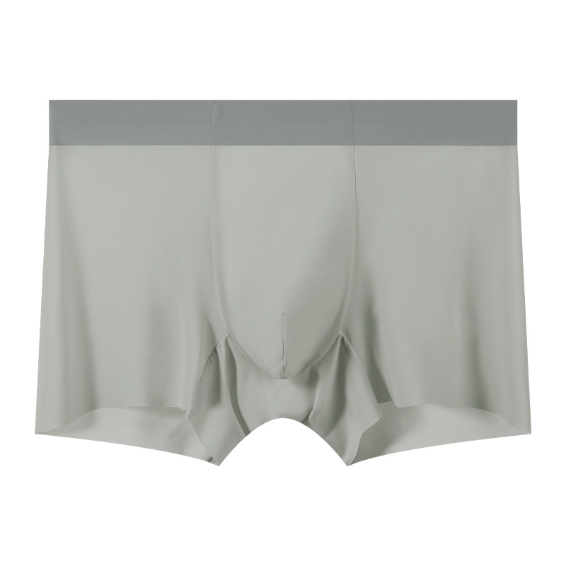 Ropa interior de seda de hielo para hombre 10A Bóxer transpirable con mentol antibacteriano