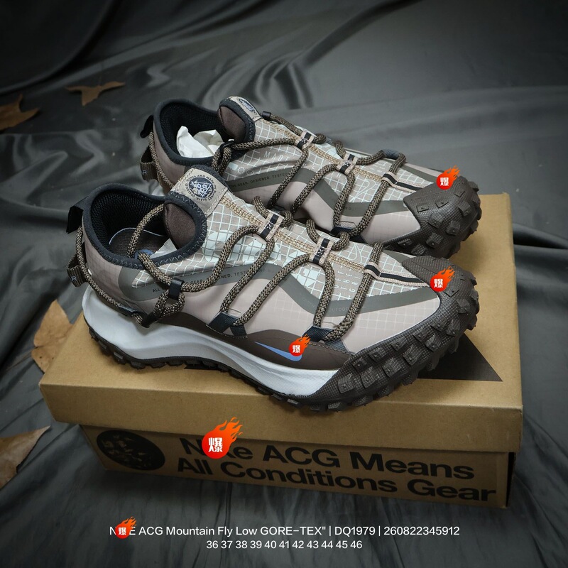 Acg Mountain Fly Low Gore-Tex Outdoor Mountaineering and Running Low-Top Sports Running Shoes