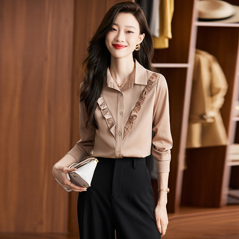 Elite design professional autumn elegant shiffon shirt