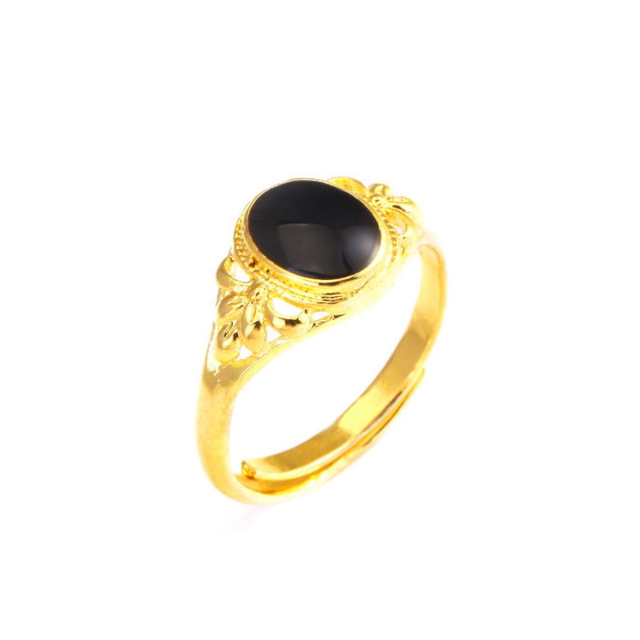 Designer ring voor dames verguld met rode en groene edelstenen_voghion.com