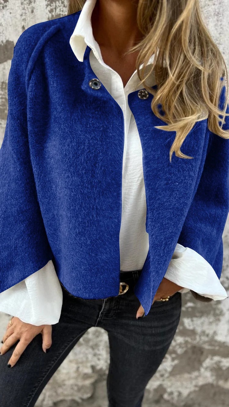 Women's Long Sleeve Cashmere Jacket For Autumn And Winter_voghion.com