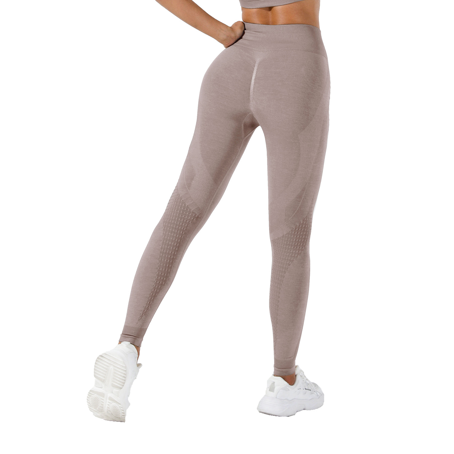 Nuevos pantalones de yoga huecos transfronterizos, pantalones catiónicos sin costuras, medias de fitness de secado rápido, pantalones deportivos de entrenamiento al aire libre