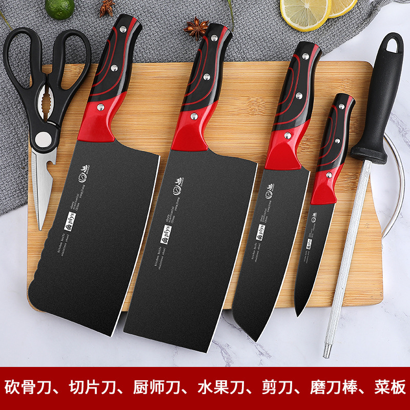 Kit completo de cuchillos de cocina domésticos, cuchillos de cocina
