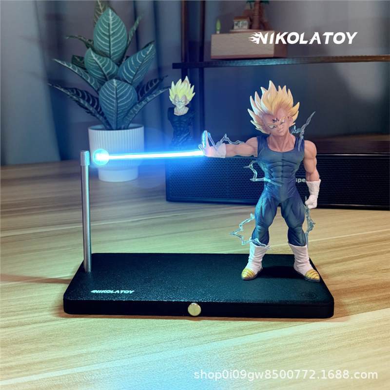 NIKhzLATOY七龙珠Z磁吸小夜灯贝吉塔赛亚人动漫周边手办桌面摆件|undefined