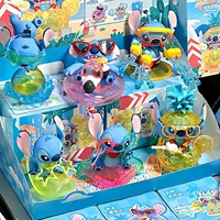 Летняя карнавальная серия Stitch, слепая коробка, кукла Stitch, модный орнамент, ручная фигурка, милая кукла в подарок.