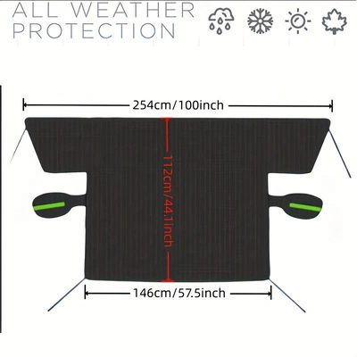 Car snow shield — snow cover