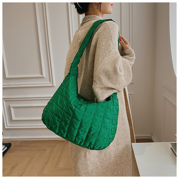 Femmes Grande Polyester Lingge Mode Forme De Boulette Fermeture Éclair Sac Bandoulière display picture 5