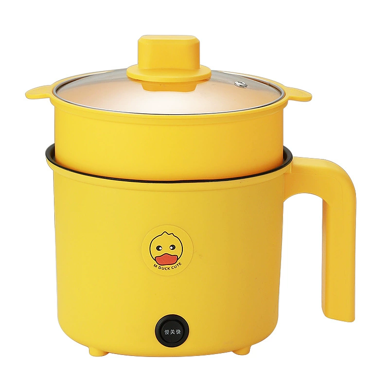 Mini Electric Pot Little Yellow Duck, Multi-Function Dormitory Cooker, Stainless/Nonstick
