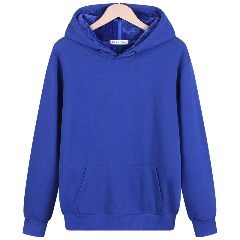 로얄 블루-기모 후드티