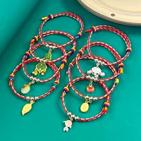 Yujia Dragon Boat Festival красочная веревка плетеный браслет своими руками для мужчин и женщин на удачу красная веревка маленькие рисовые клецки красочная нить детский браслет