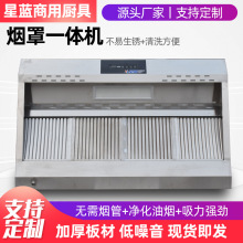 油烟净化一体机 商用厨房酒店用排烟机抽油烟机 商用排烟罩