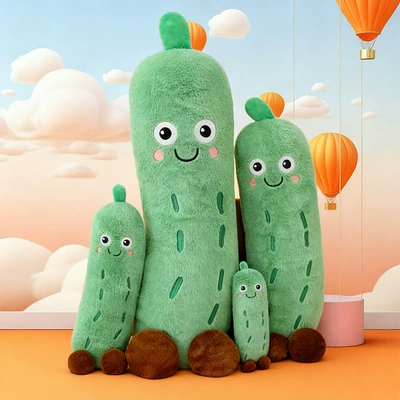 Cross-Border New Interesting Cucumber Pillow Plush Toy Doll Creative Simulation Cucumber Doll Children's Comfort Toy