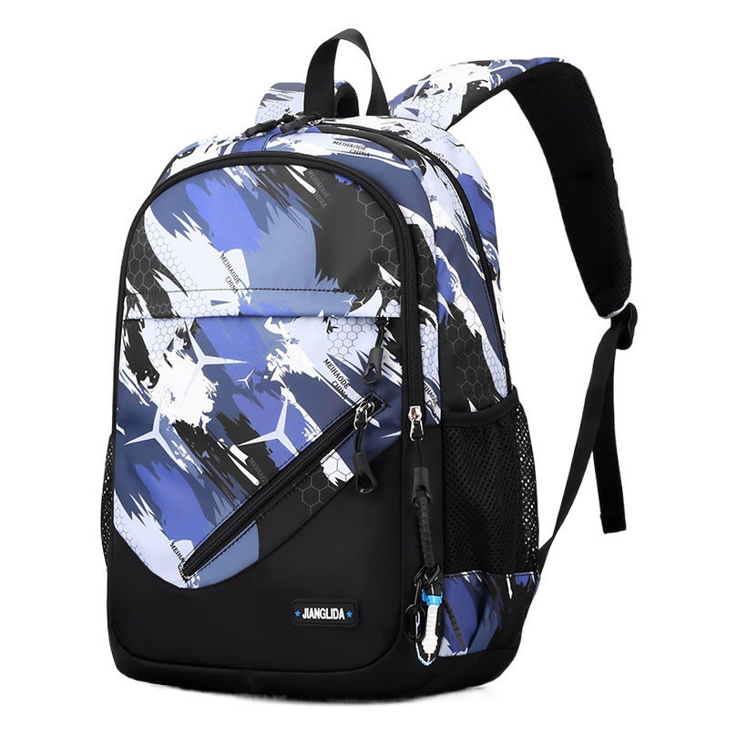 Mochila de dos piezas Bolsa de pecho casual ultraligera para hombres Mochila para jóvenes Mochila multifuncional ligera para estudiantes de secundaria