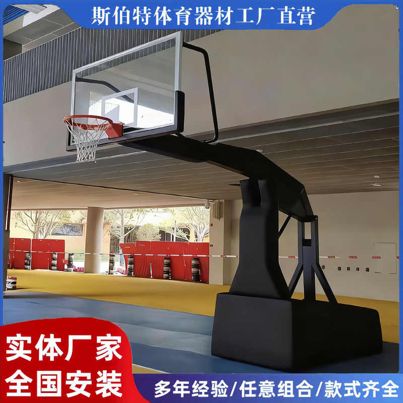 Indoor and Outdoor Basketball Stand with Adjustable Height for Adults, Suitable for Competitions, Can Be Used Indoors and Outdoors, with Options for Manual or Electric Operation