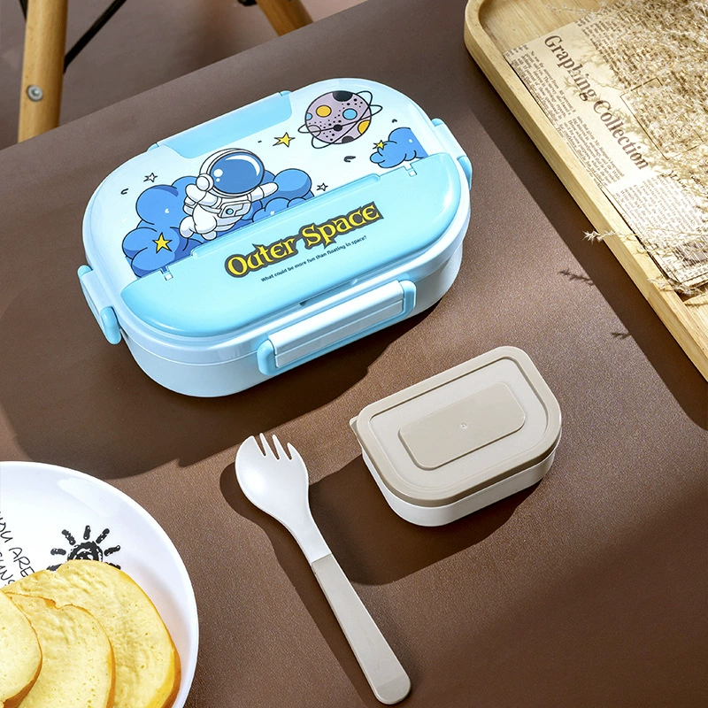 Космический астронавт в виде lunch box из нержавеющей стали, банка для хранения для учащихся начальной школы для кормления