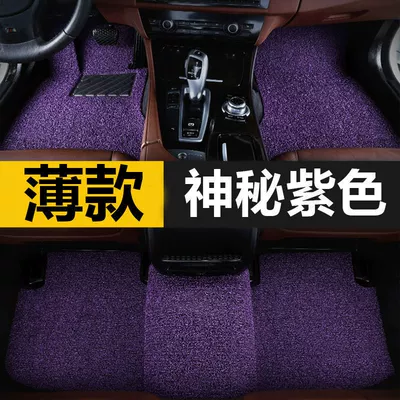 Buick Gl8 Floor Mats, Old Gl8Es: Modelə uyğun ayaqaltı - buick-gl8-exclusive-black-and-purple-thin-style