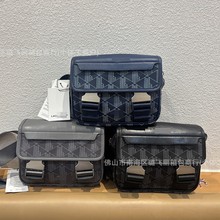 跨境潮牌欧美复古印花男士单肩包休闲百搭邮差包斜挎包广州批发