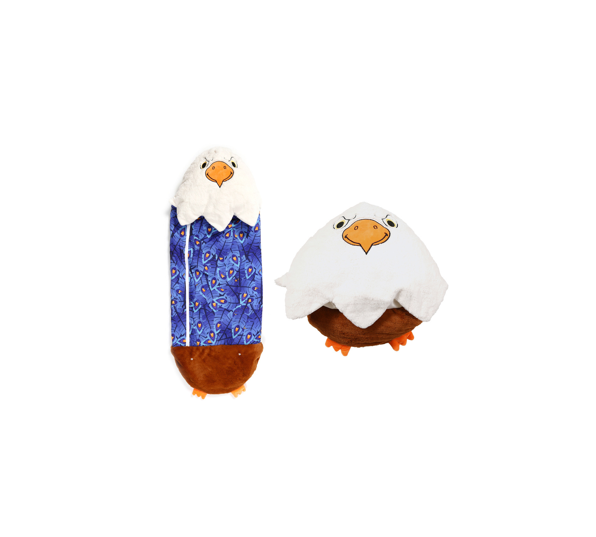 Bebé anti-kick edredón niños sobre bolsa de dormir de dibujos animados de una pieza plegable almohada niños camping saco de dormir camping