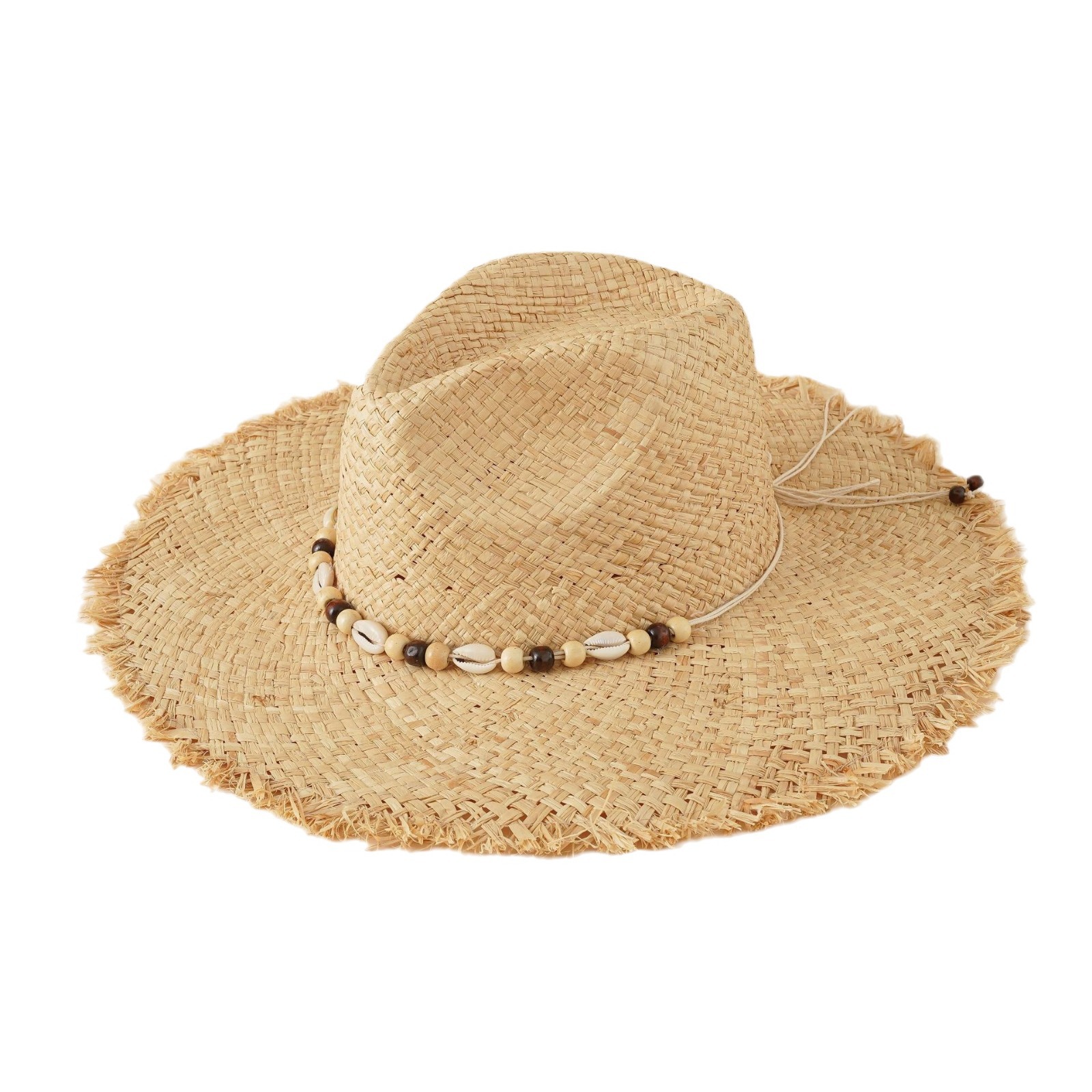 Lafite sombrero de paja Playa de las mujeres borde grande estilo coreano moda en línea rojo Vacaciones Viajes estilo japonés a prueba de sol famoso estilo étnico sombrero de copa