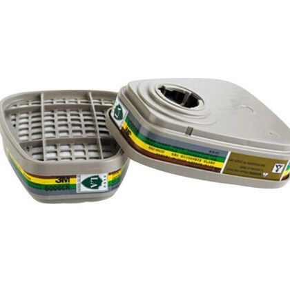 3M6006CN防毒面具滤毒盒 防有机蒸气氯化氢氟化氢甲醛等有害气体