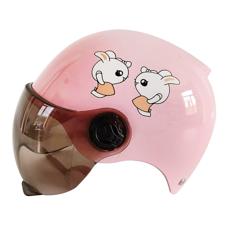 대형 핑크 화이트 (보호 모자)