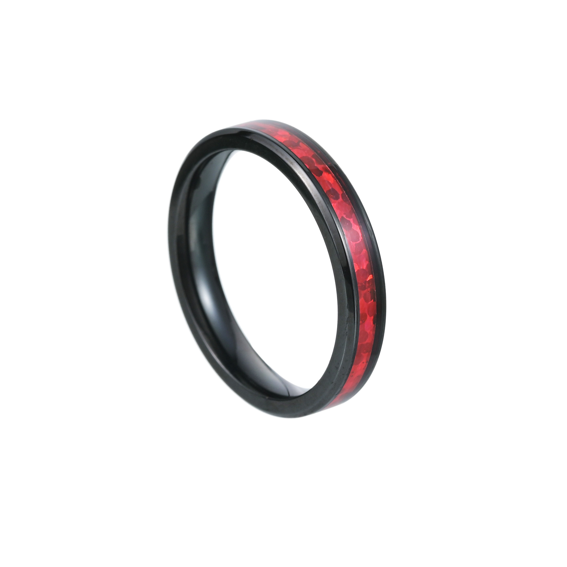 Plating Design Fashion Style 1 Piece Fashion Color Block Titanium Steel Plating Unisex Rings