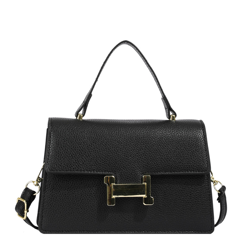 Bolso popular este año 2024 nueva textura bolso de mano cuadrado lichi patrón bolso de viaje de mujer mochila de hombro casual