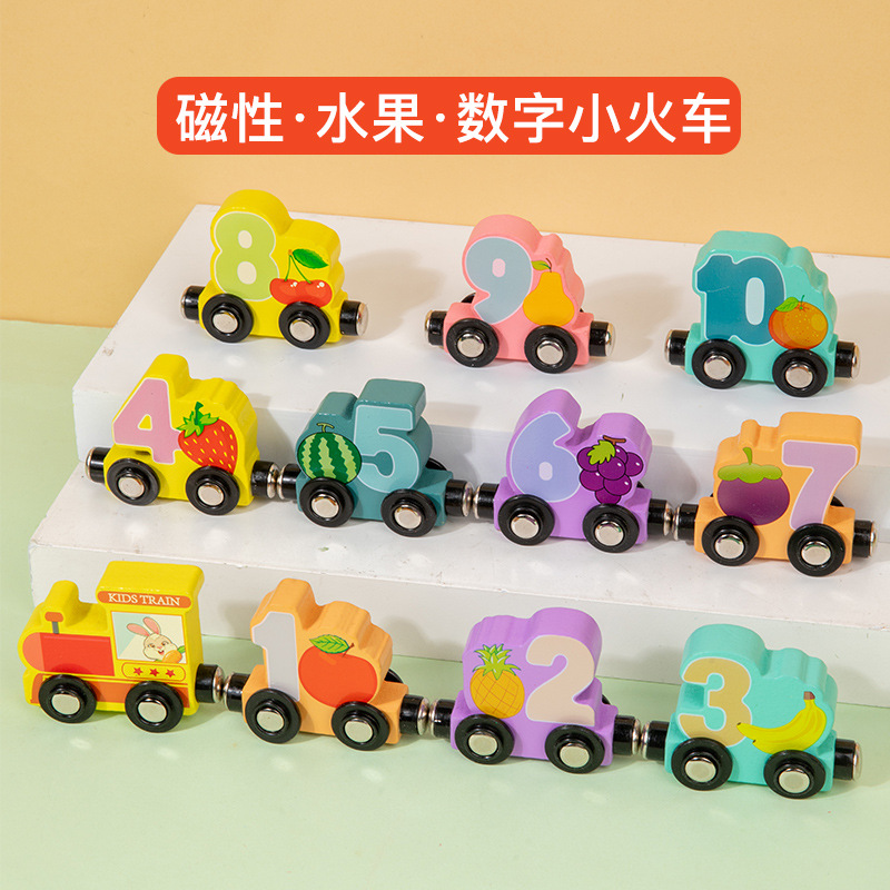 Tren digital magnético, bloques de construcción, juguetes educativos para niños, 1-2 años, 3 bebés, educación temprana, iluminación image 15