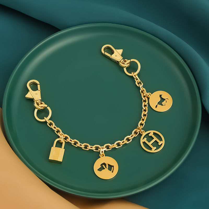 Adecuado para bolsos Kelly de la serie H, accesorios de cadena de nariz de cerdo, correa de hombro para bolso cruzado, accesorio de compra individual, hecho a mano.