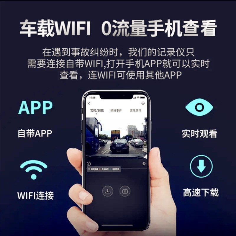 New Cross-Border High-Definition 4K Dual-Lens Wifi Wireless Dashcam for Bmw Series Vehicles