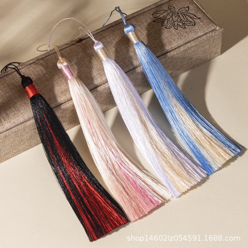 15cm双色夹心流苏中国风汉服压襟旗袍小挂件书签扇坠乐器穗子吊穗