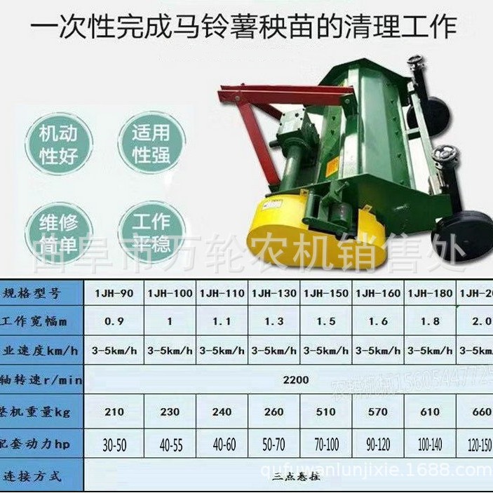 红薯杀秧机 土豆灭秧机牵引式不同宽幅甜菜马铃薯打秧机量大优惠