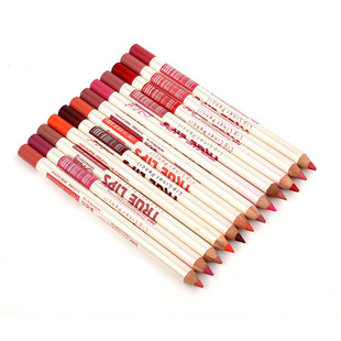 Cross-Border Export Menow Multi-Purpose 12-Color Waterproof Lip Liner Eyeliner Lipstick Pen 12 Colors/Box