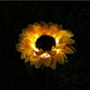 Bulb solar-powered, realistic street flashlight, garden lights for gazebo, decorations, sunflower, roses