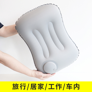 Ll Push-Type Inflatable Pillow Travel Pillow Portable Long-Distance Flying High-Speed Rail Waist Support Lumbar Cushion Car Cushion
