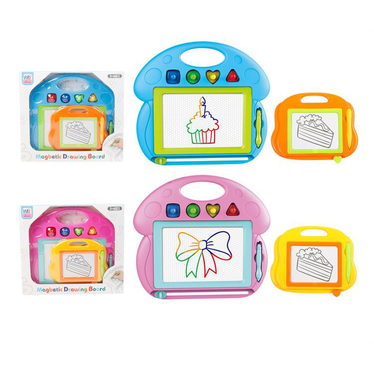 Cartoon magnetic drawing board with clove mushrooms
