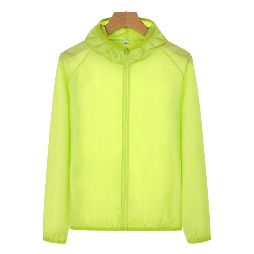 Sun Protection Clothing with Hood, Portable, Street Vendor Supply, Outdoor Men's and Women's Summer Thin Quick-Dry Jacket, Can Be Printed with Logo