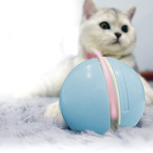 貓咪電動逗貓球USB充電自動轉向滾動貓咪玩具球LED發光貓貓玩具