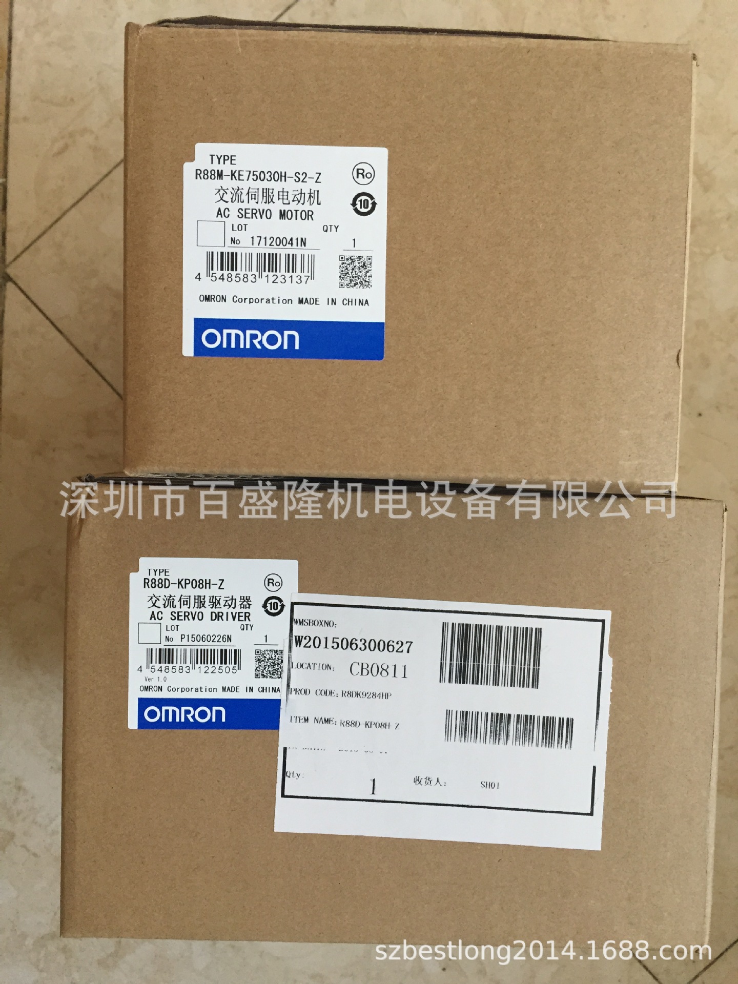 现货Omron/欧姆龙原装全新伺服驱动器R88D-KP08H-Z