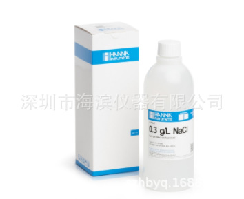 HI7085专用盐度标值0.3g/L标准缓冲液哈纳盐度标液现货