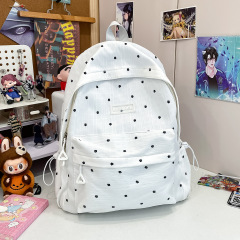 中学生向けのクロスボーダー和風フレッシュスクールバッグ、かわいくて多用途な旅行用バックパック、軽量で大容量の学生用バックパック