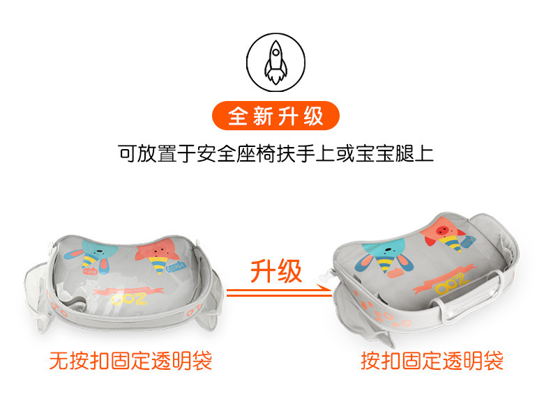 Car Child Safety Seat Tray, Car-Mounted Drawing Board, Mobile Dining Table, Travel Storage, Waterproof Toy Table, Cross-Border