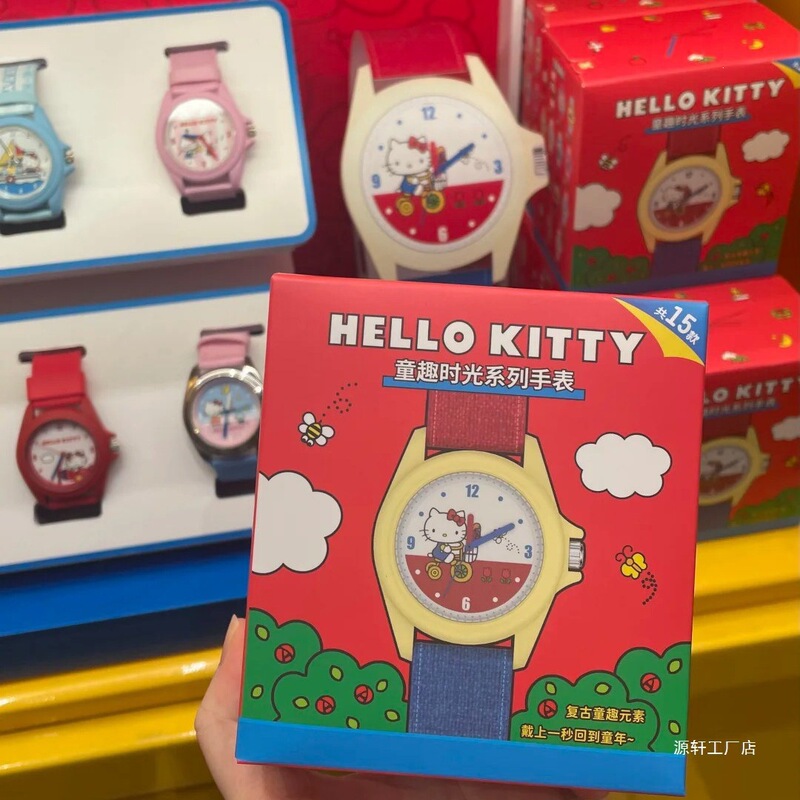 Toptoy Genuine Hello Kitty Children's Fun Time Series Watch Blind Box Trendy Toy Peripheral Cute Gift for Women