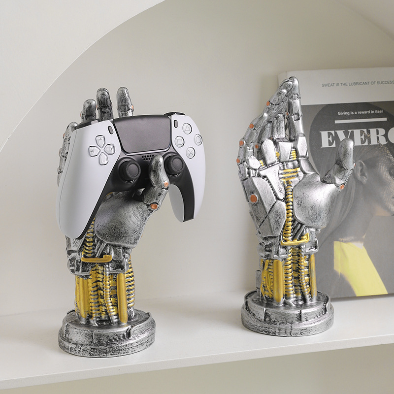 サイバーパンクロボットゲームコントローラー収納ホームリビングルームeスポーツルームデスクトップスタンド装飾装飾品|undefined
