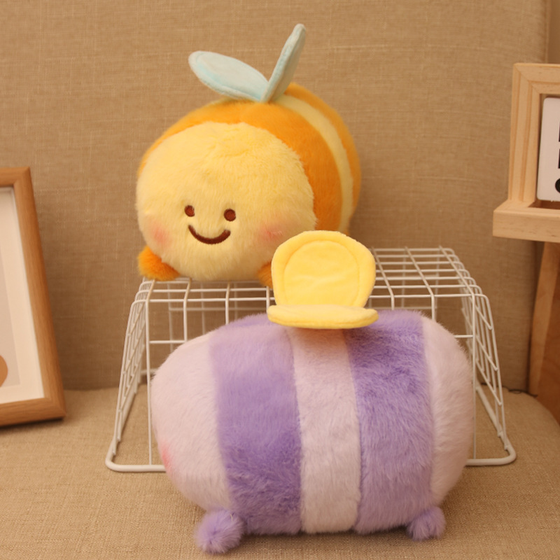 Lindo juguete de peluche de abeja voladora, muñeca de abeja, regalo para niños, juguete de abeja, muñeca de captura, lanzamiento de boda