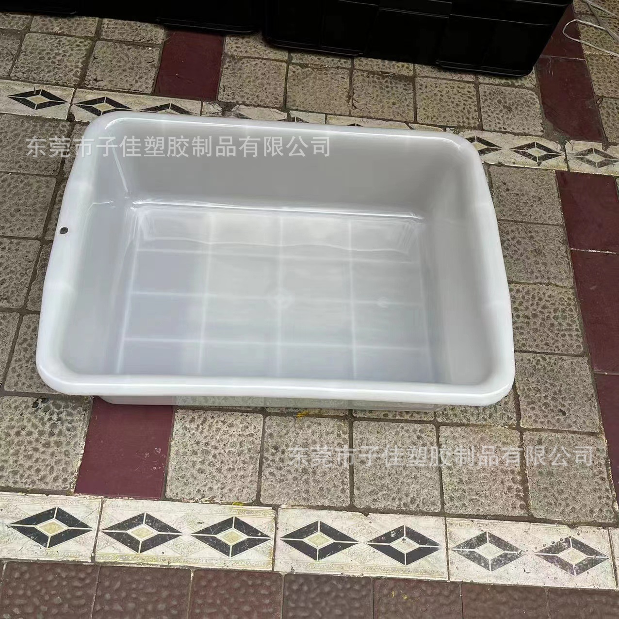 510*370*145塑胶白盆 加厚厨房用具收纳盒 批发