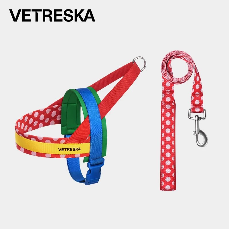 Отклеенный нагрудный ремень Chroma для домашних животных, костюм для вытяжки, веревка для собак, большие, средние и маленькие собаки, тяговый трос для домашних животных