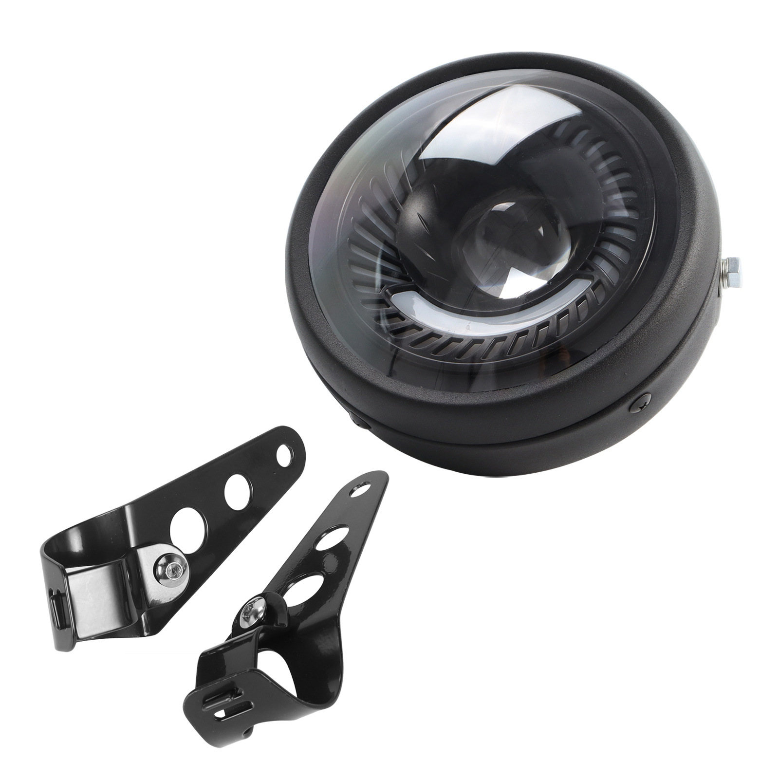 Motorcycle Swirl-Shaped 6.5inch Led Headlight Harley Led Headlight Retro Headlight Metal Led Headlight